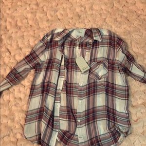 Rails plaid button up shirt